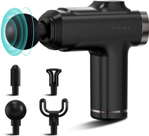 AGEasy Pain Relief Compact Massage Gun 8 Speed, 4 Massage Heads, Rechargable USB Type - C, Handheld Massager