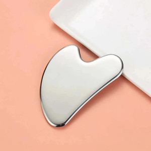 WYNX Pack of 1 Durable Steel Gua Sha Massager for Face and Neck Skin Tightening Relaxation & Lymphatic Drainage Tool Massager