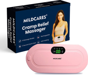 Mildcares Period Pain Relief Massager with Heating Pad | Cordless Menstrual Cramp Belt for Women & Girls Rechargeable Electric Massager Portable & Adjustable Heat Therapy Massager