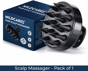 Mildcares Scalp Hair Growth & Dandruff Removal Hair Head Soft Silicone Scrubber Brush For Shampoo To Reduce Dandruff & Massager