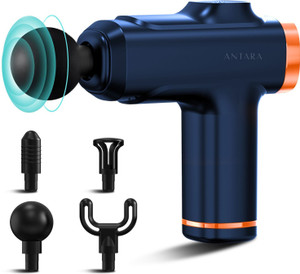 AGEasy Pain Relief Compact Massage Gun 8 Speed, 4 Massage Heads, Rechargable USB Type - C, Handheld Massager
