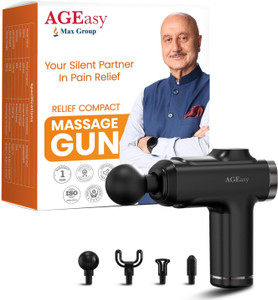 AGEasy (Max Group) Massage Gun, 8 Speed, 4 Massage Heads, Rechargable USB Type - C Massager