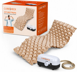 Curecheck Alternating Pressure Air Mattress with Pump for Bedsore Prevention & Comfort Anti-Decubitus Massager