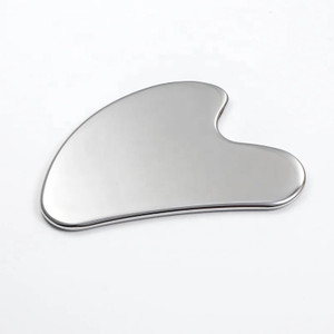 Livronic Stainless Steel Gua Sha,Metal Gua Sha Facial Tool. Firm Face Muscles, Reduce Puffiness, Facial Tension, Helps Lymphatic Drainage Massager