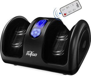 DR PHYSIO USA 1045 Shiatsu Electric Leg Calf & Foot Massager Machine with Rolling Kneading & Heat Function for Pain Relief Muscle Relaxation & Improving Blood Circulation Massager