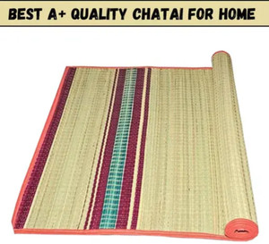 Retail Charms Jute, Bamboo, Artificial Grass, Nylon, Cotton Chatai Mat