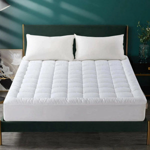 Linenovation Mattress Topper King Size Breathable Mattress Cover