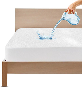 CRAZY WORLD Fitted King Size Breathable, Stretchable, Waterproof Mattress Cover