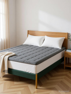 Jaipurlinen 3 inch (7.62 cm) King Size Microfibre Breathable Mattress Topper