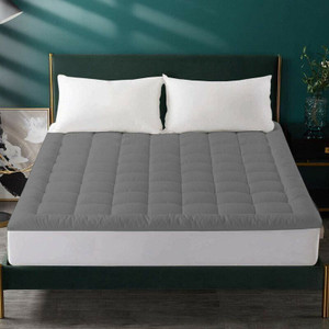 Jaipurlinen 3 inch (7.62 cm) King Size Microfibre Breathable Mattress Topper