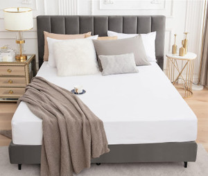 Ultrasleep King Size Elastic Strap Terry Cotton Breathable, Waterproof Mattress Cover