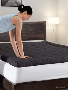 Relaxfeel 3 inch (7.62 cm) King Size Poly Fiber Waterproof Mattress Topper