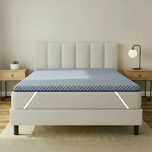 SleepyHug 2 inch (5.08 cm) King Size Foam Breathable Mattress Topper