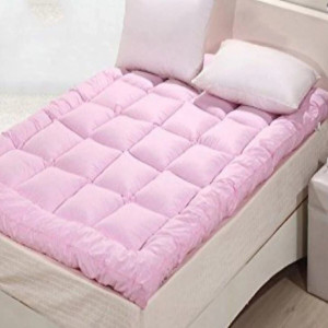 Jaipurlinen Mattress Topper Single Size Breathable, Stretchable, Waterproof Mattress Cover