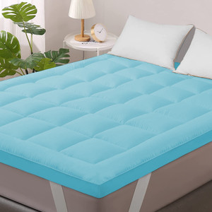Linenovation Mattress Topper Queen Size Breathable Mattress Cover