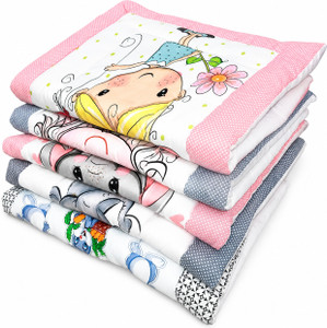 BABY RUMPES New Born Godadi Pack Of 5 Baby Bed Mattress Sleeping Crib Sheet
