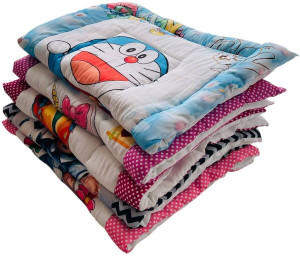 RUMPES Baby Cotton Bedding Set Pack of 5 | Soft Godari, Mattress & Crib Sheet