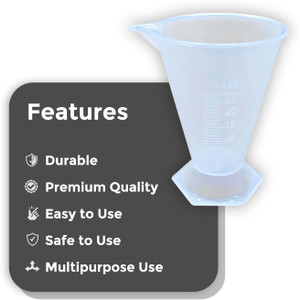 Jetflon Premium Transparent Base Medicine Cup I Kitchen I