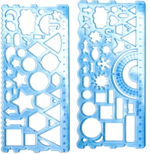 shape-c品 Daizen's Geometric Shape Scale|Random Color|Pack of 1 Measuring
