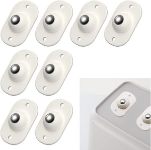 JIYAENTERPRISES 8pcs 360 Degree Rotation Pulley Universal Bottom Wheels Self Adhesive Mini Swivel Casters Wheels Rotation Universal Wheels Multiple Unit Measuring Wheel
