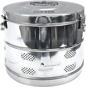 Bos Medicare Surgical Surgical Dressing Drum 6x6 SS Autoclave Sterilization Box Interactive dressings Medical Dressing
