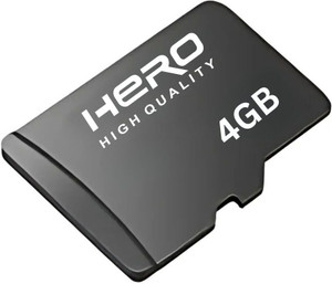 herohighquality 1 PRO 4 GB MicroSD Card Class 10 110 MB/s  Memory Card Compatible with Mobile, Tablet, Gaming Console