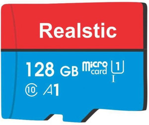 Realstic Memory Card Micro Sd Card Ultra 128 GB MicroSD Card Class 10 130 MB/s  Memory Card Compatible with Mobile, Tablet, Camera