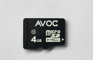 AVOC FLASH MEMCRD4 MicroSDXC 4 GB MicroSD Card Class 10 20 MB/s  Memory Card Compatible with Camera, Computer, Gaming Console, Mobile, Tablet