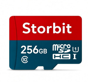 STORBIT MicroSDHC MicroSDHC 256 GB MicroSDHC Class 10 180 MB/s Memory Card Compatible with Gaming Console, Computer, Tablet, Camera, Mobile