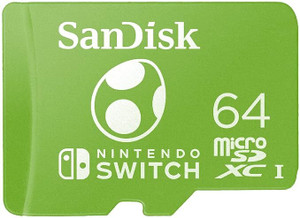SanDisk SDSQXAO-064G-GN6ZN Nintendo 64 GB MicroSDHC Class 10 100 MB/s Memory Card Compatible with Gaming Console