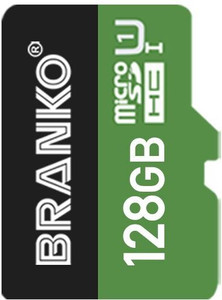 Branko SD-Card-10C Extreme Micro SD Card I Ultra Fast Speed I Highly Resistant I 128 GB MicroSDHC Class 10 90 MB/s  Memory Card Compatible with Mobile, Camera, Tablet