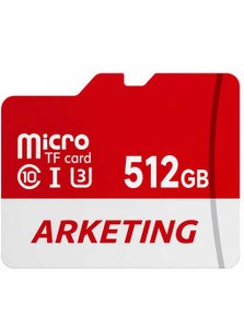 ARKETING U3 512 GB U3 512 GB MicroSDXC Class 10 120 MB/s  Memory Card Compatible with Camera, Computer, Gaming Console, Mobile, Tablet