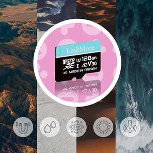 Realstic Universal Micro SD Card 128GB High Speed Storage Ultra SMART Basics MicroSDHC Memory Card 128 GB MicroSDXC Class 10 130 MB/s Memory Card Compatible with Camera, Computer, Gaming Console, Mobile