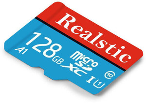 Realstic 128GB-Rl-mmc-A11 Ultra 128 GB MicroSDXC Class 10 130 MB/s  Memory Card Compatible with Camera, Computer, Mobile, Tablet
