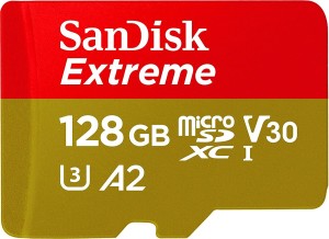 SanDisk Extreme A2 128 GB MicroSD Card Class 10 190 MB/s  Memory Card
