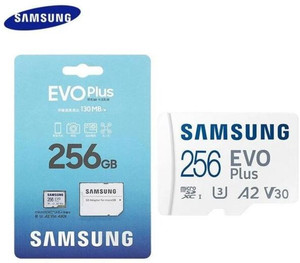 SAMSUNG MB-MC256KA-DAK EVO PLUS 256 GB MicroSDXC Class 10 130 MB/s Memory Card Compatible with Camera, Computer, Gaming Console, Mobile, Tablet