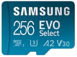 SAMSUNG EVO Select 256 GB MicroSDXC Class 10 130 MB/s  Memory Card