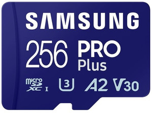 SAMSUNG MB-MD256SA/APC Pro Plus 256 GB MicroSDXC UHS Class 3 180 MB/s  Memory Card Compatible with Camera, Gaming Console, Mobile, Tablet