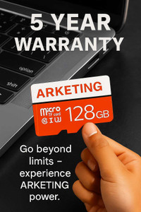ARKETING R128 B128 128 GB MMC Micro Card Class 10 120 MB/s Memory Card Compatible with Mobile, Tablet