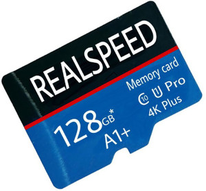 Realspeed 128GB 4K 128 GB MMC Micro Card Class 10 130 MB/s  Memory Card Compatible with Mobile, Tablet, Computer