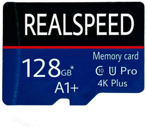 Realspeed HD | Upto 130 MB/s | Class 10 | U1, C10 128 GB MMC Micro Card Class 10 130 MB/s  Memory Card