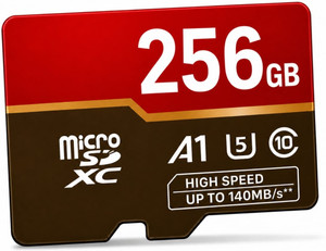 Globalization SDXC Micro SDXC 256 GB SDXC Class 10 140 MB/s  Memory Card Compatible with Gaming Console, Computer, Tablet, Camera, Mobile
