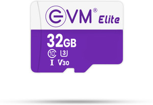 EVM EETF/32GU1 U3 V30 32 GB TF Card Class 10 100 MB/s Memory Card Compatible with Camera, Mobile, Tablet