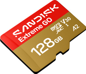 SanDisk SDSQXGN-128G-GN6MN SANDISK Extreme GO microSDXC UHS-I Card 128 GB MicroSDXC Class 10 240 MB/s Memory Card Compatible with Mobile, Computer, Tablet, Camera, Gaming Console