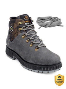 bacca bucci Men's Urban Suede Leather Snow Adjustable Lace up for Work Combat Hiking Motorcycle Military Tactical Boots For Men
