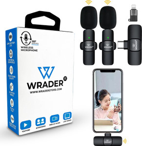 WRADER Professional Wireless Mic with Noise Reduction for Android Mobile Type C Microphone