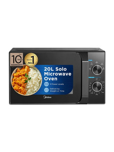 Midea 20L Solo Microwave Oven (MMO20CXA-MMPEBK, Black) - Image 1