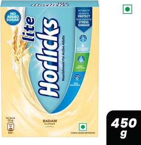 Lite Horlicks Adult Nutrition Drink Badam Flavour