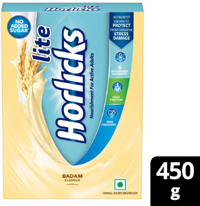 Lite Horlicks Adult Nutrition Drink Badam Flavour