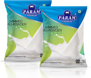PARAM Skimmed Milk Powder 100% Pure & Natural, Ideal for Tea, Coffee & Daily Use